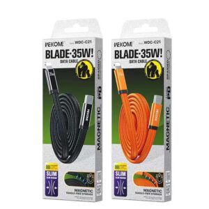 wekome blade ultra thin magnetic fast charging data cable (موديل wdc c21).