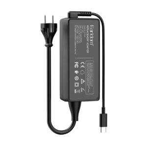 شاحن محمول earldom بقوة 65 واط (طراز et pa01) هو محول طاقة سريع مزود بواجهة usb c.